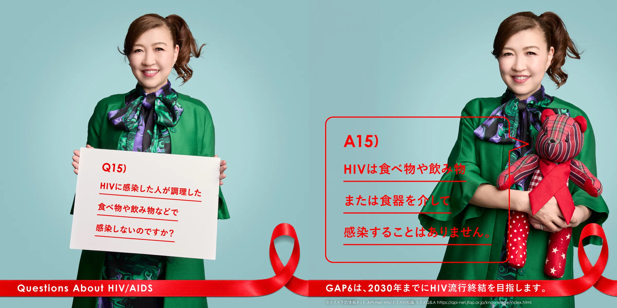 Q15) HIVに感染した人が調理した食べ物や飲み物などで感染しないのですか？